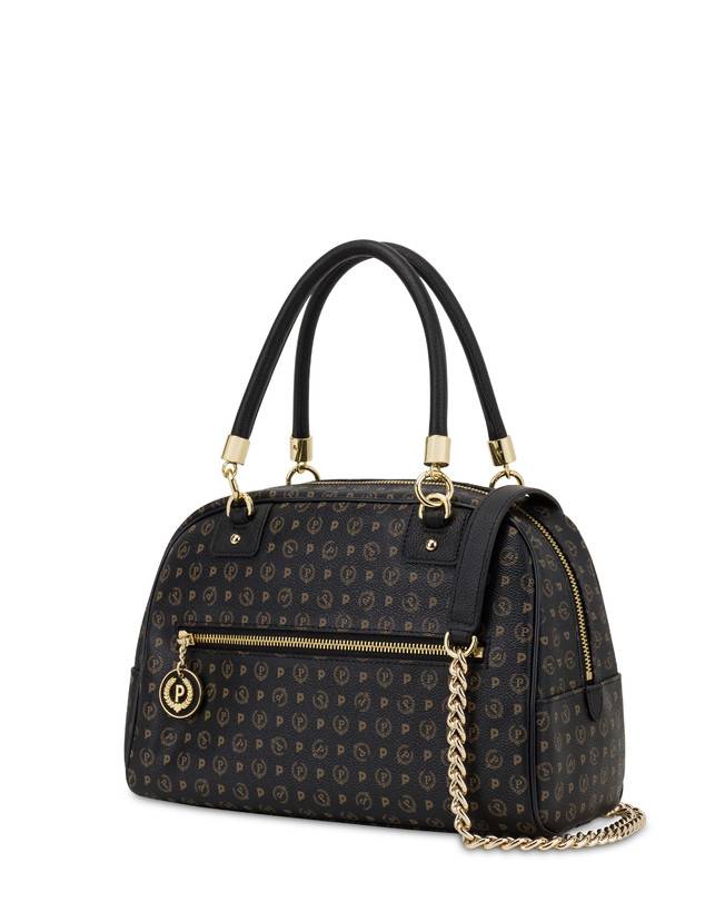 Pollini Bowling Bag Heritage Logo Classic Nero/nero Discount Store per i nuovi prodotti