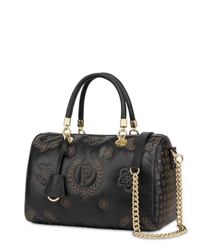 Pollini Borsa Bauletto Puffy Heritage Nero/nero/nero Enormi sconti