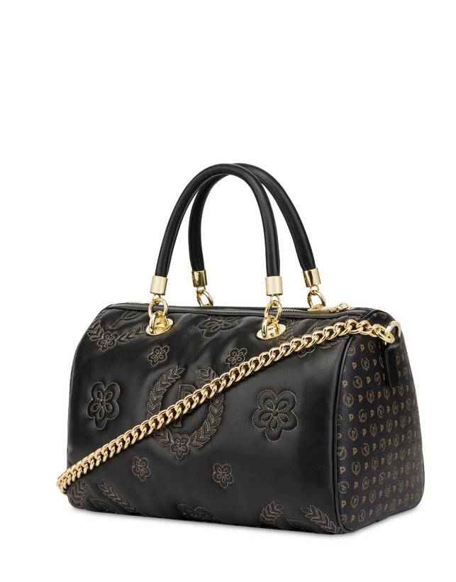 Pollini Borsa Bauletto Puffy Heritage Nero/nero/nero Enormi sconti