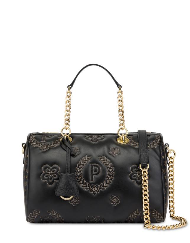 Pollini Borsa Bauletto Puffy Heritage Nero/nero/nero Enormi sconti