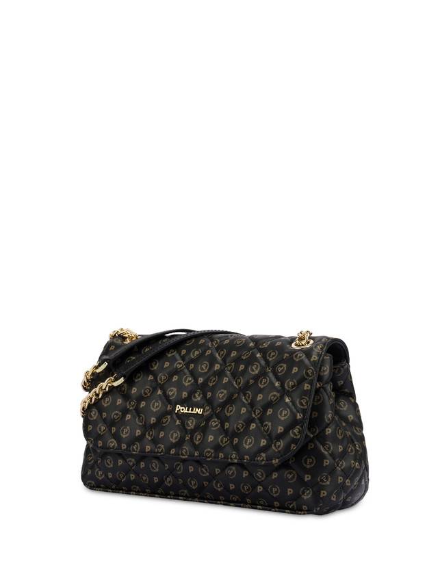 Pollini Borsa A Spalla Heritage Matelassé Nero/nero Limitato a 3 giorni