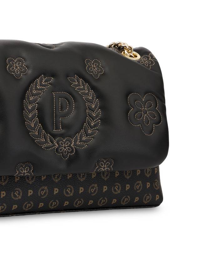 Pollini Borsa A Spalla Puffy Heritage Nero/nero/nero Duty-free
