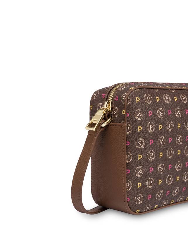 Pollini Borsa A Tracolla Heritage Logo Classic Multicolor/marrone Promozione Limitata