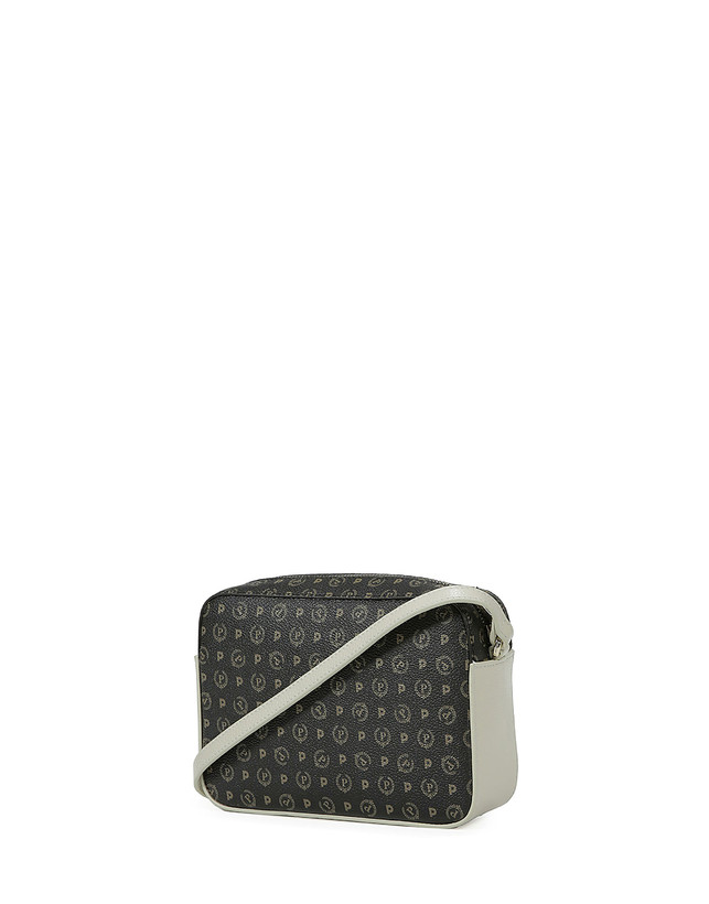 Pollini Borsa A Tracolla Heritage Logo Classic Nero/avorio Fino Al -60%