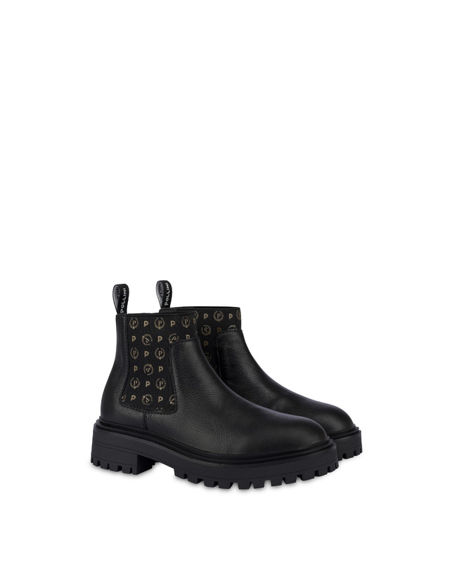 Pollini Beatles In Vitello Logo Heritage Nero/nero Novità