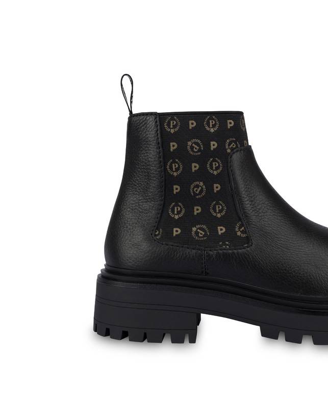 Pollini Beatles In Vitello Logo Heritage Nero/nero Novità