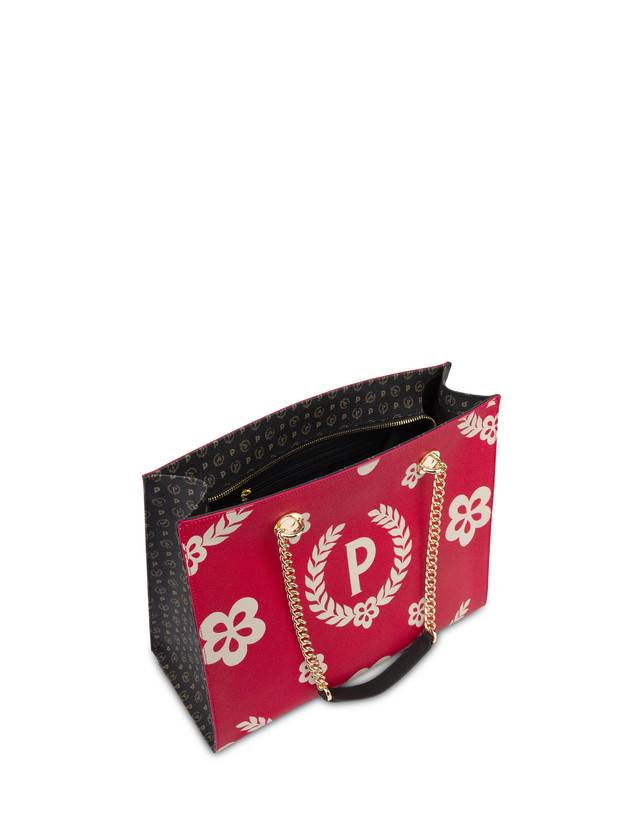 Pollini Shopping Bag Day-si! Heritage Nero/rosso/nero Outlet
