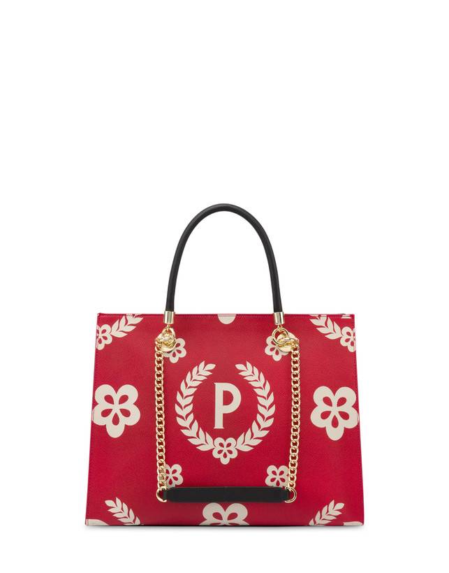 Pollini Shopping Bag Day-si! Heritage Nero/rosso/nero Outlet