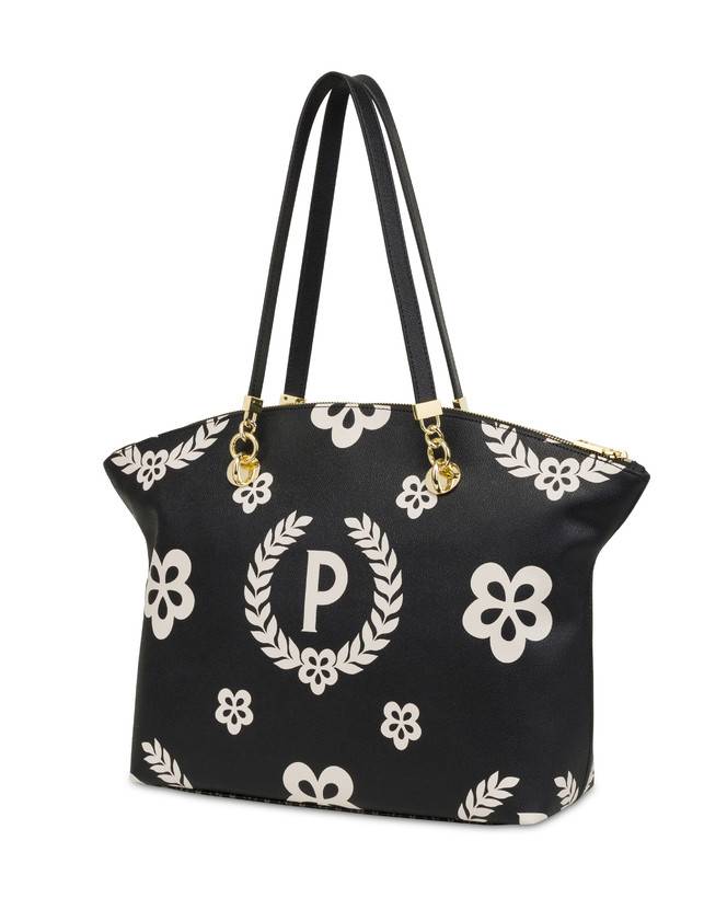 Pollini Tote Bag Day-si! Heritage Nero/nero/nero Nuova
