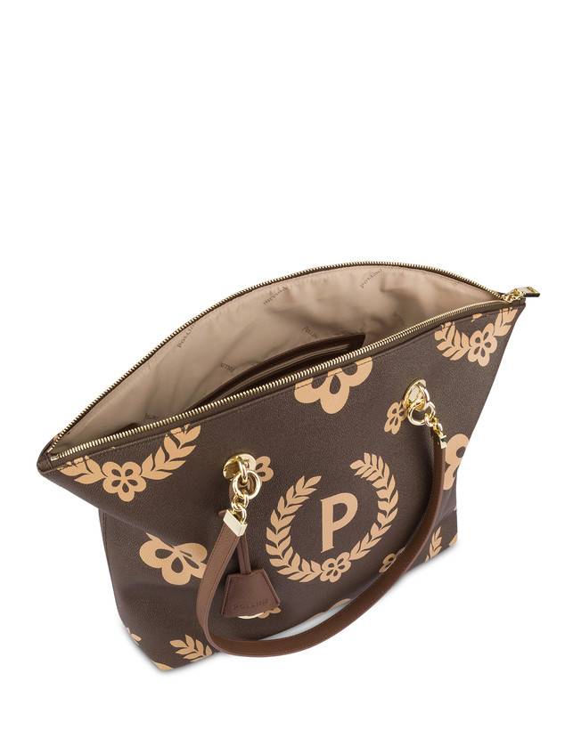 Pollini Tote Bag Day-si! Heritage Crema/marrone/marrone Moda