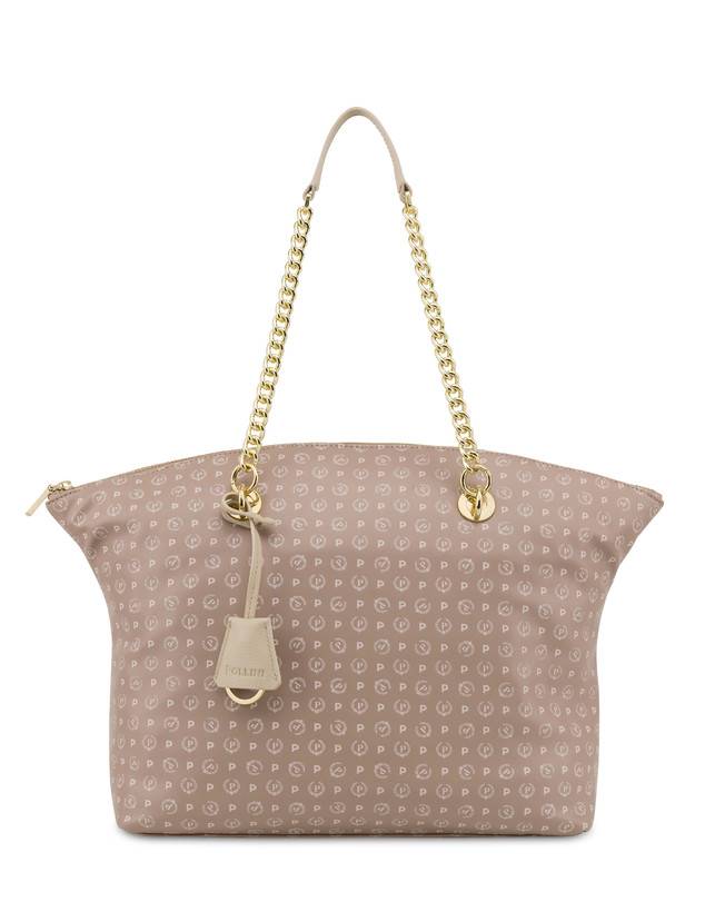 Pollini Tote Bag Heritage Soft Touch Beige/avorio Prezzo di fabbrica