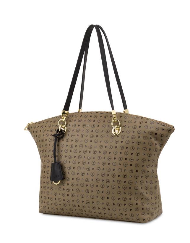 Pollini Tote Bag Heritage Soft Touch Taupe/nero Offerta speciale