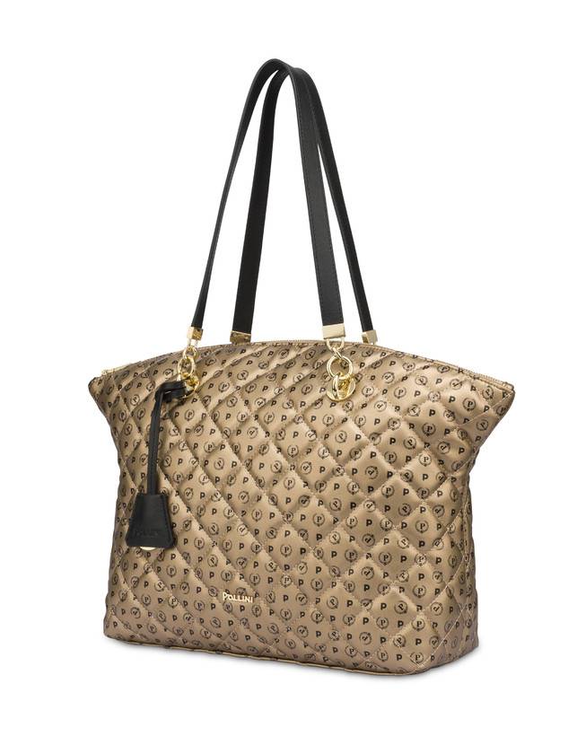 Pollini Tote Bag Heritage Matelassé Oro/nero Flash Sale