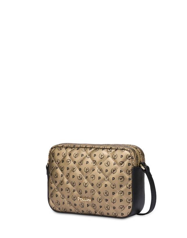 Pollini Borsa A Tracolla Heritage Matelassé Oro/nero Offerta esclusiva