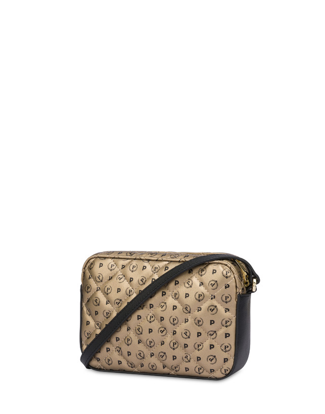 Pollini Borsa A Tracolla Heritage Matelassé Oro/nero Offerta esclusiva