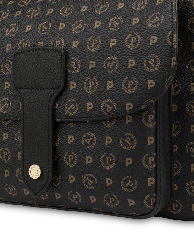 Pollini Borsa A Spalla Heritage Logo Classic Nero/nero Vendite stagionali