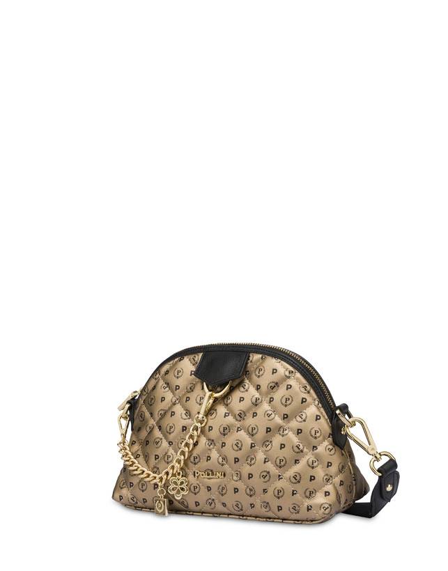 Pollini Borsa A Tracolla Heritage Matelassé Oro/nero Offerta Pasqua