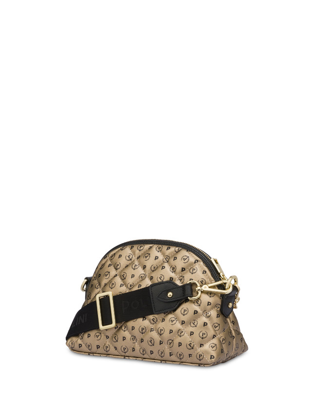 Pollini Borsa A Tracolla Heritage Matelassé Oro/nero Offerta Pasqua
