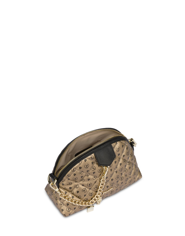 Pollini Borsa A Tracolla Heritage Matelassé Oro/nero Offerta Pasqua