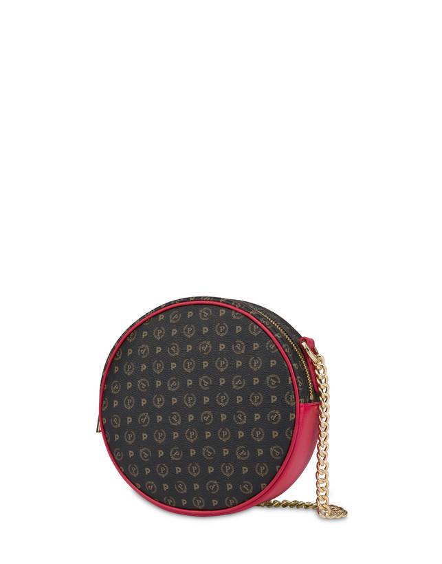 Pollini Round Bag Heritage Logo Classic Nero/lacca Offerta per la Festa della Mamma