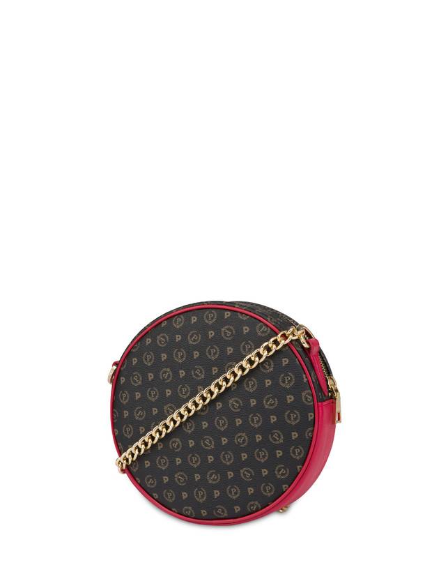Pollini Round Bag Heritage Logo Classic Nero/lacca Offerta per la Festa della Mamma