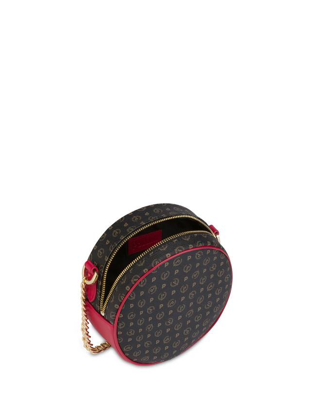 Pollini Round Bag Heritage Logo Classic Nero/lacca Offerta per la Festa della Mamma