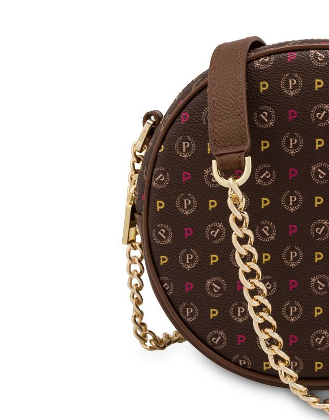 Pollini Round Bag Heritage Logo Classic Multicolor/marrone Offerta Giorno del Papà