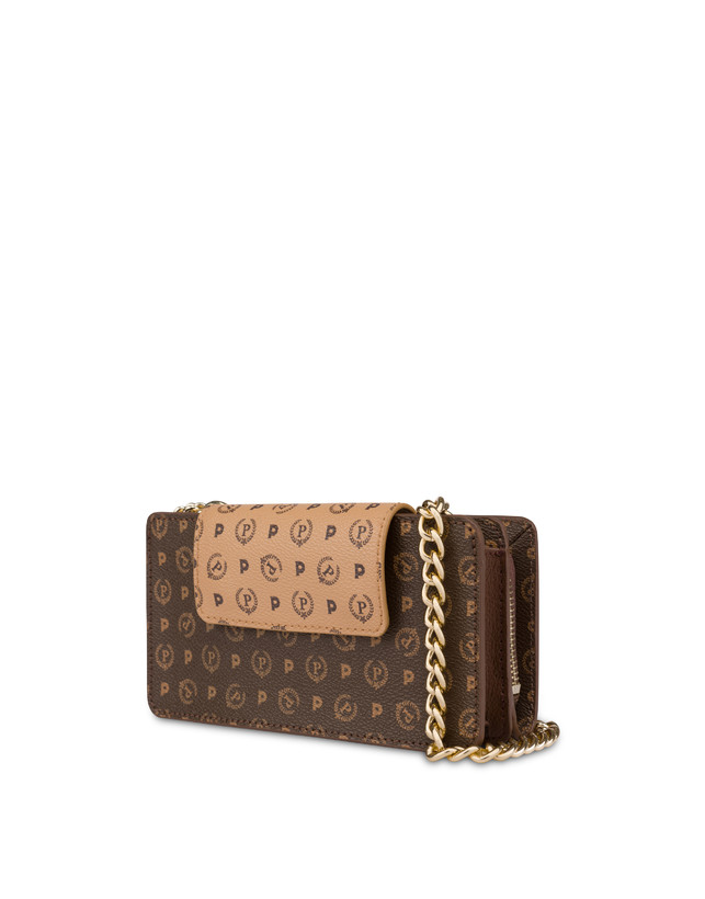 Pollini Clutch Porta Cellulare Bicolor Heritage Crema/marrone Online Outlet