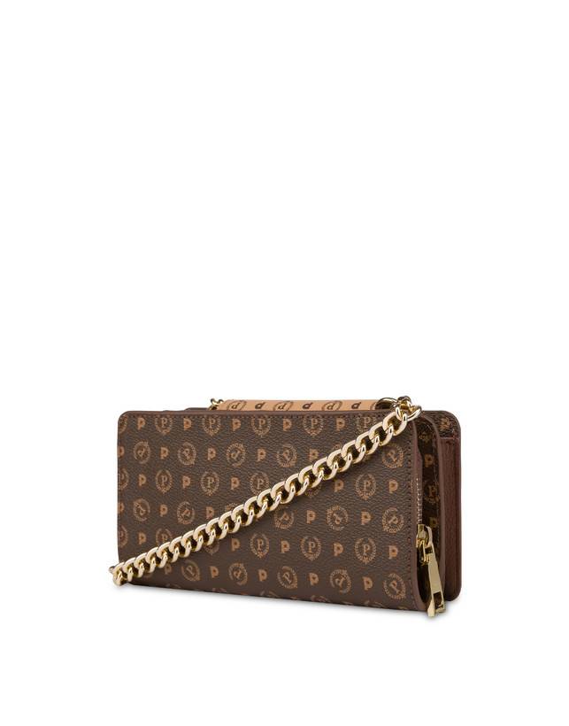 Pollini Clutch Porta Cellulare Bicolor Heritage Crema/marrone Online Outlet