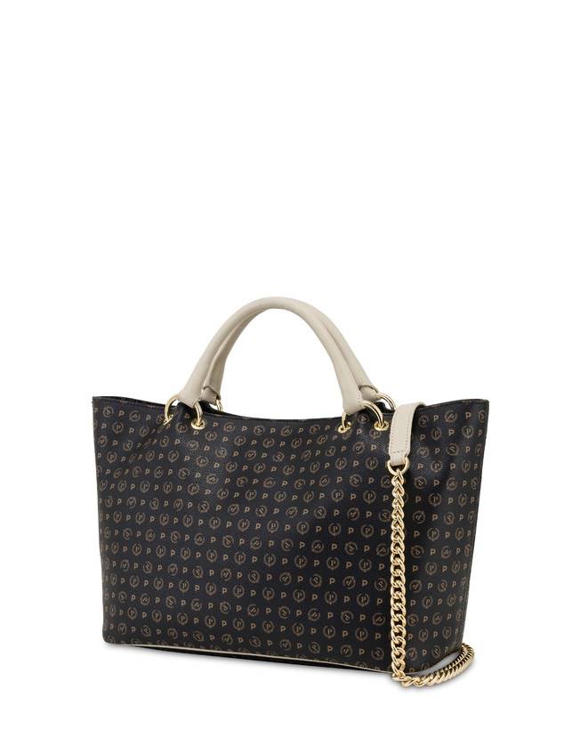 Pollini Borsa Doppio Manico In Pvc Heritage Logo Classic Nuovi prodotti