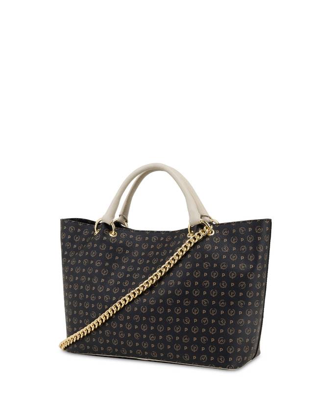 Pollini Borsa Doppio Manico In Pvc Heritage Logo Classic Nuovi prodotti