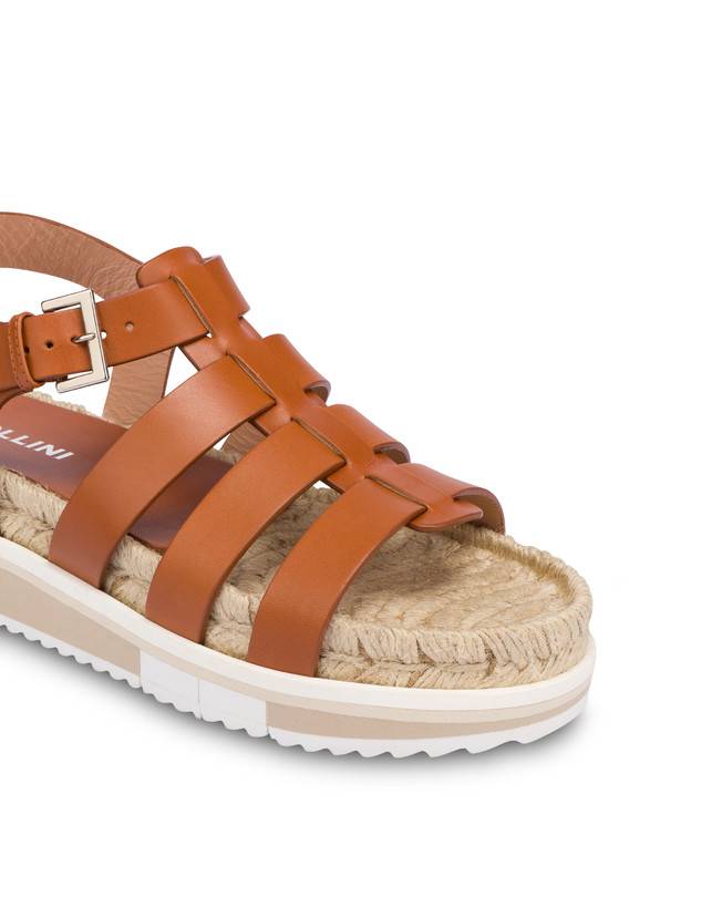 Pollini Sandali Fussbett In Vacchetta Flower Garden Wood Offerte speciali