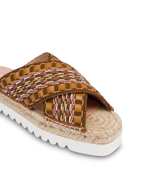 Pollini Sandali Espadrillas In Tessuto Intrecciato Summer Time Wood Ultimi tre giorni