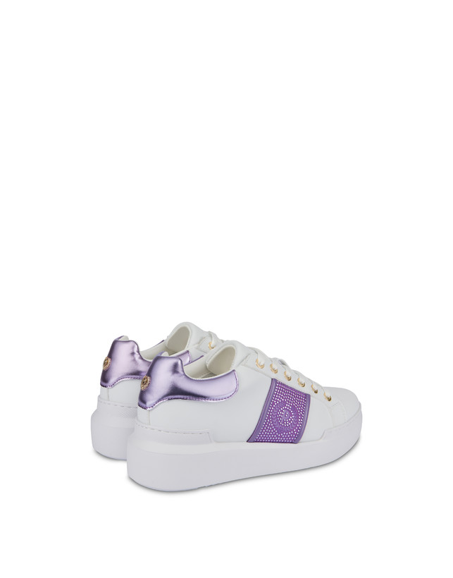Pollini Sneakers Con Strass Diamond Carrie Bianco/iris Fino al 60% di sconto