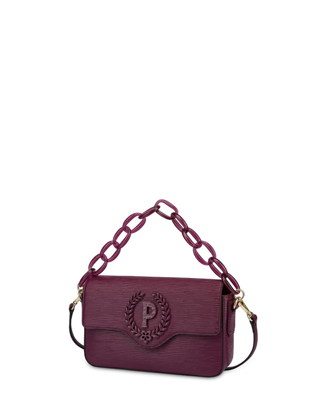 Pollini Candy Bag Con Maxi Catena Burgundy Sostegno trimestrale