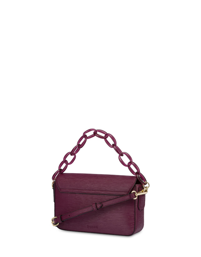 Pollini Candy Bag Con Maxi Catena Burgundy Sostegno trimestrale