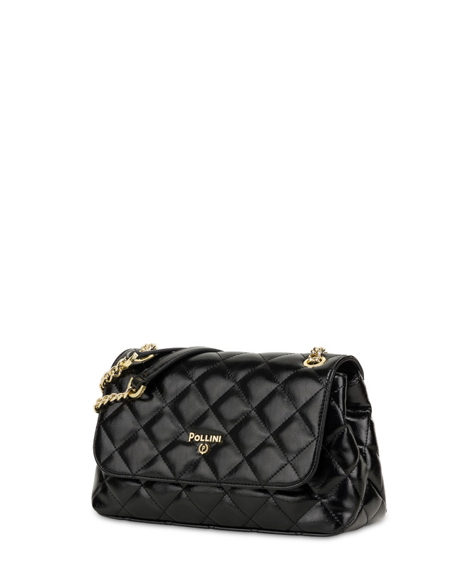 Pollini Piccola Borsa Matelassé Waltzer Night Nero Enormi sconti