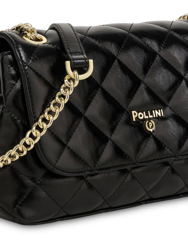 Pollini Piccola Borsa Matelassé Waltzer Night Nero Enormi sconti