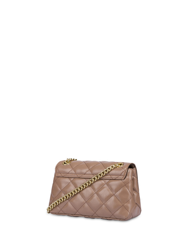 Pollini Borsa A Spalla Matelassé Shiny Waltzer Night Nude Trasporto libero internazionale
