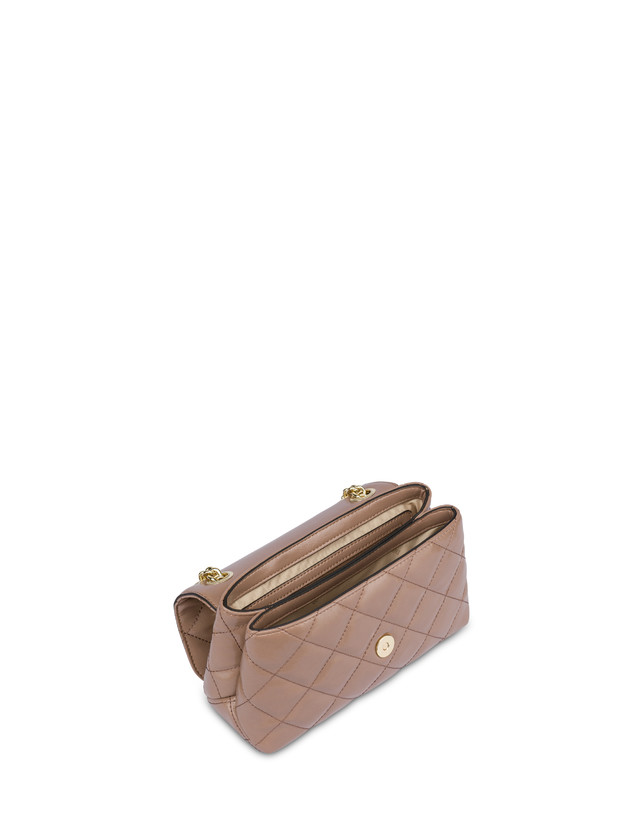 Pollini Borsa A Spalla Matelassé Shiny Waltzer Night Nude Trasporto libero internazionale