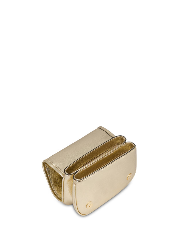 Pollini Mini Borsa Laminata Sara Oro Limitato a 3 giorni