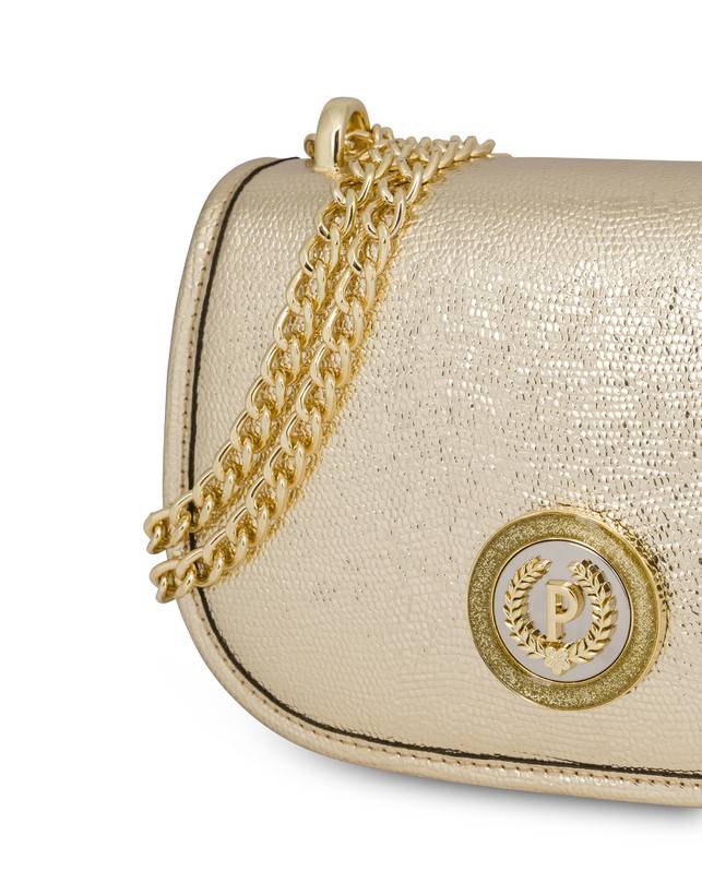 Pollini Mini Borsa Laminata Sara Oro Limitato a 3 giorni