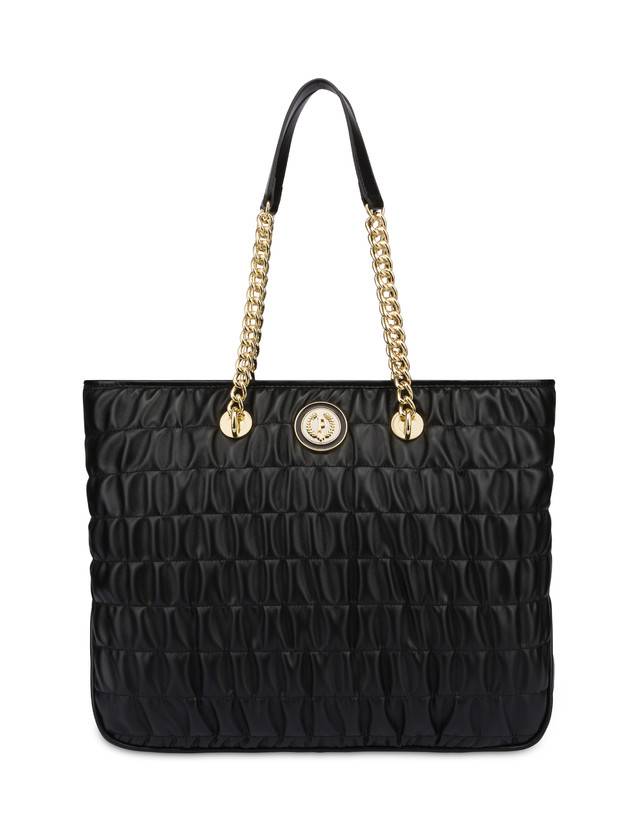 Pollini Borsa Doppio Manico Wrinky Nero/nero Black Friday Prezzi