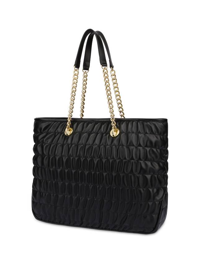 Pollini Borsa Doppio Manico Wrinky Nero/nero Black Friday Prezzi