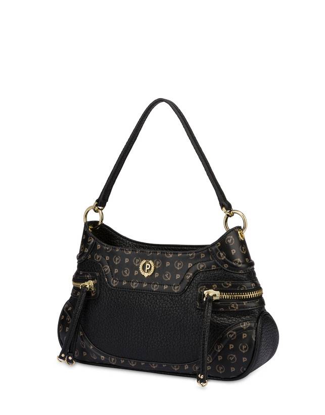 Pollini Borsa A Spalla Zipper Nero/nero Sconti questo mese