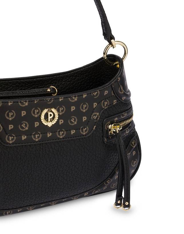 Pollini Borsa A Spalla Zipper Nero/nero Sconti questo mese