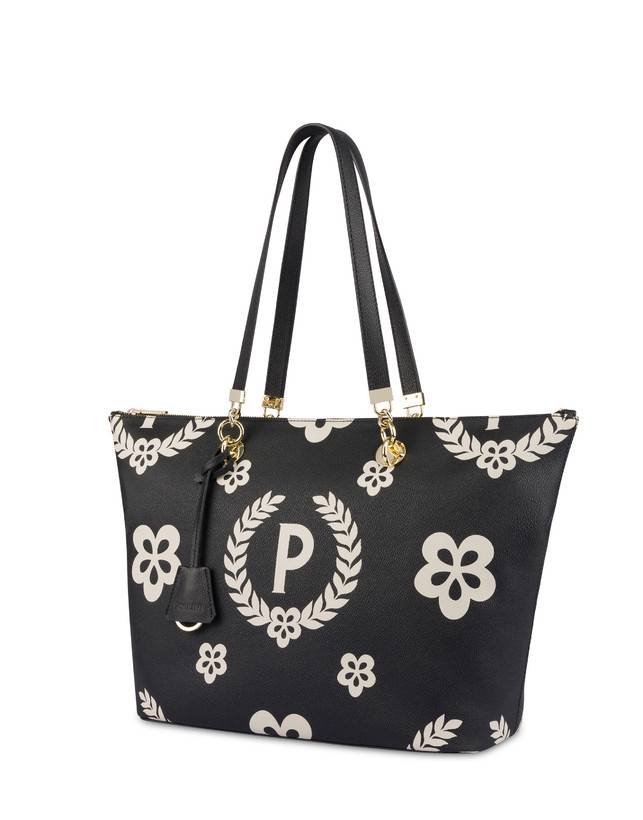 Pollini Shopping Nero/nero/nero In Linea