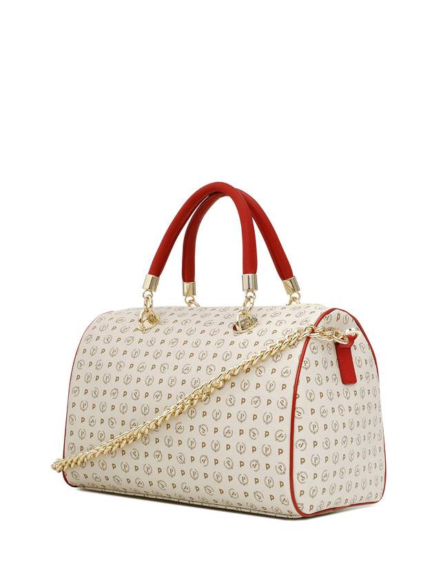 Pollini Borsa Bauletto Heritage Logo Classic Avorio/lacca Promozione