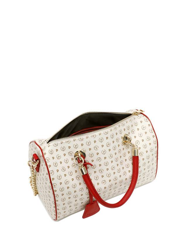Pollini Borsa Bauletto Heritage Logo Classic Avorio/lacca Promozione