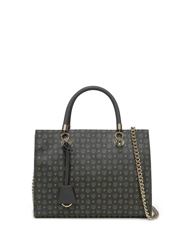 Pollini Shopping Bag Heritage Logo Classic Nero/nero Fino Al -60%